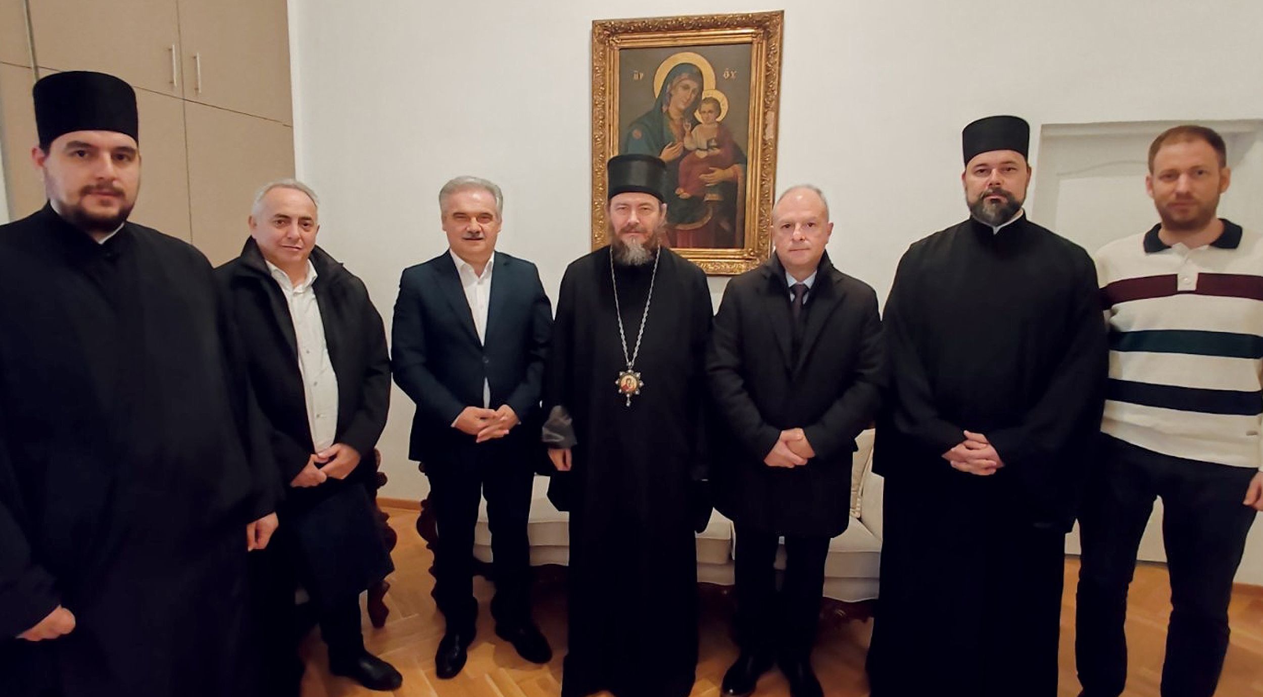 Read more about the article Владика Доситеј угостио градоначелника грчке општине Волви